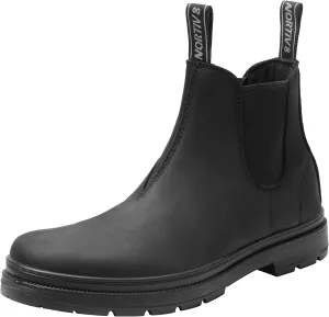 NORTIV 8 Men's Chelsea Work Boots Ankle Slip on Boots Black Size 11 M US SNIC211M