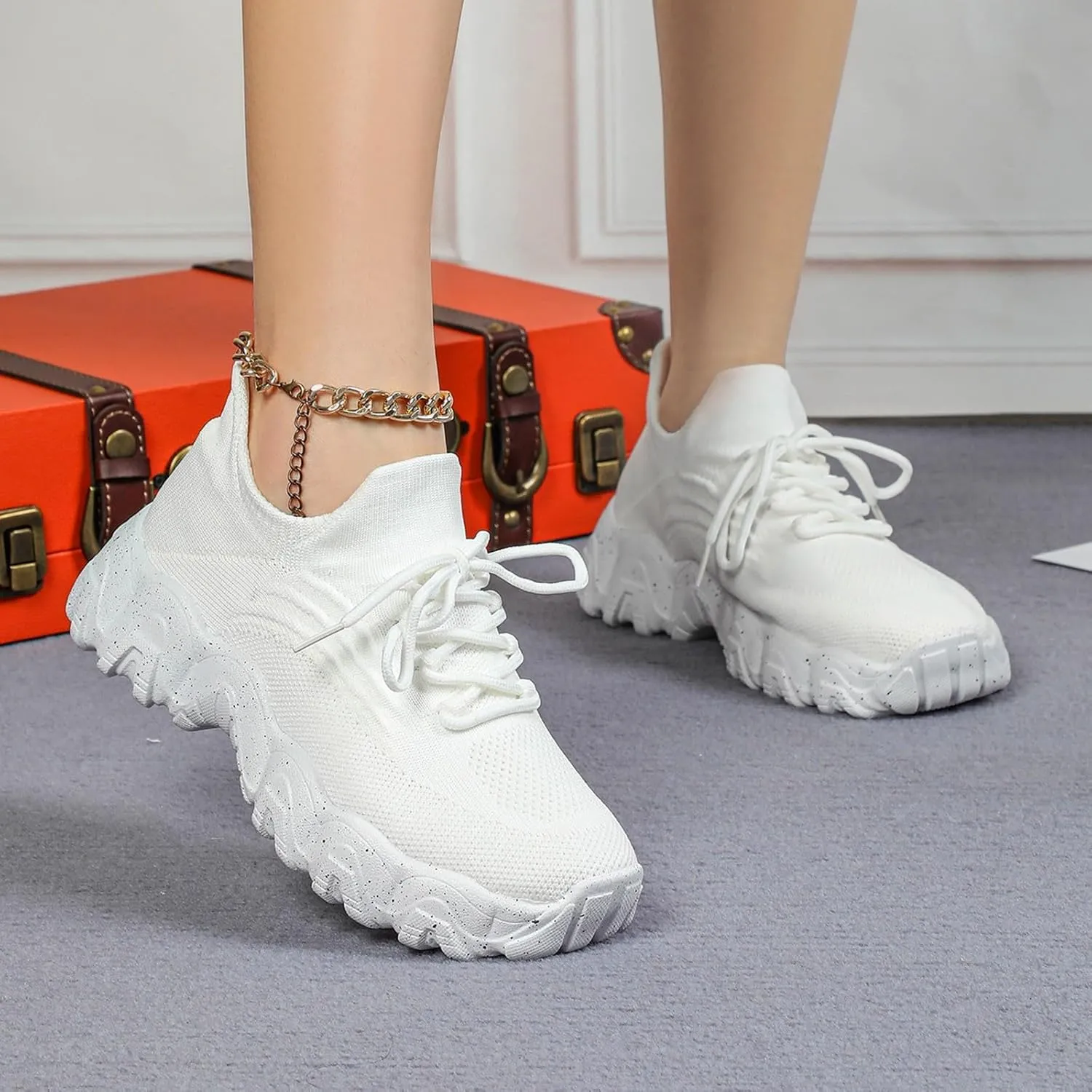 Nurse Babe Shoes, Orthopedic Shoes for Women, Comfort Wear Orthowear Shoe, Ortho Pro Sneakers Breathable Mesh Casual Footwear Walking Running Sneakers with Arch Support Soft Comfy Cushion