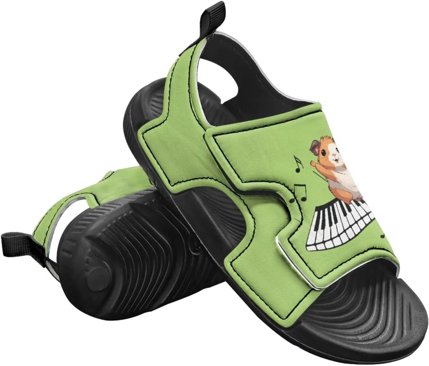 Nylon buckle Daisy Floral Hamster Kids' Sandals for Boys Suitable for Outdoor Play Fashioned Walking Shoes