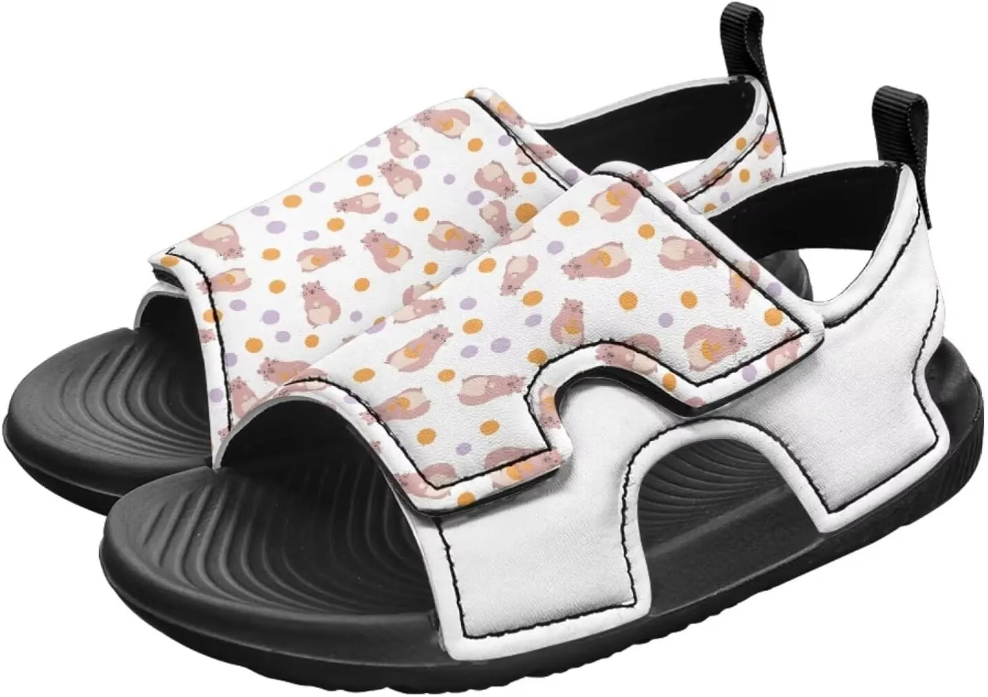 Nylon buckle Daisy Floral Hamster Kids' Sandals for Boys Suitable for Outdoor Play Fashioned Walking Shoes