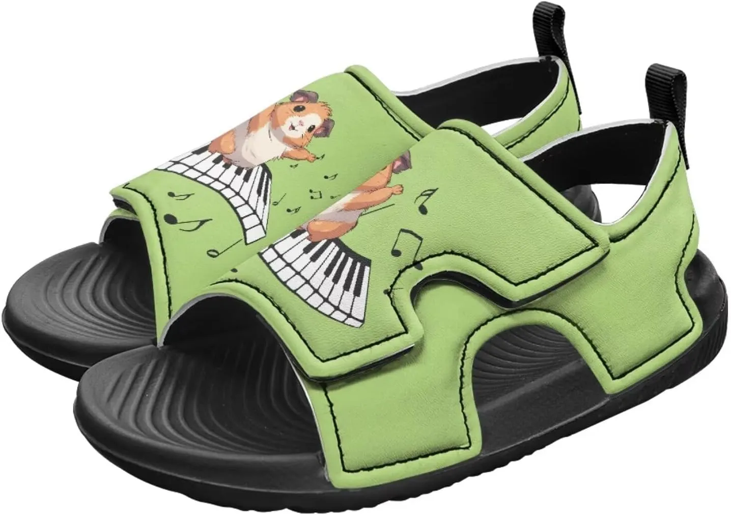 Nylon buckle Daisy Floral Hamster Kids' Sandals for Boys Suitable for Outdoor Play Fashioned Walking Shoes