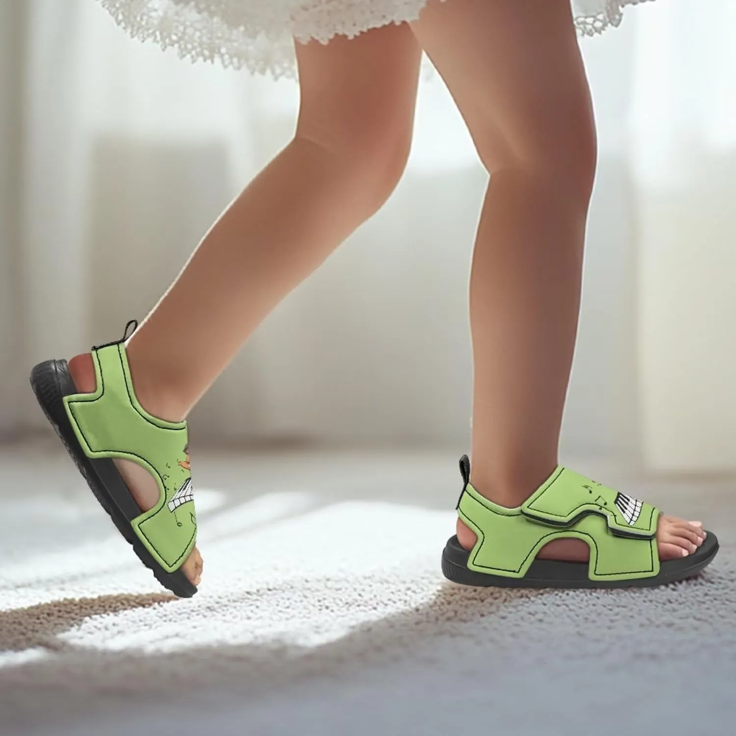 Nylon buckle Daisy Floral Hamster Kids' Sandals for Boys Suitable for Outdoor Play Fashioned Walking Shoes