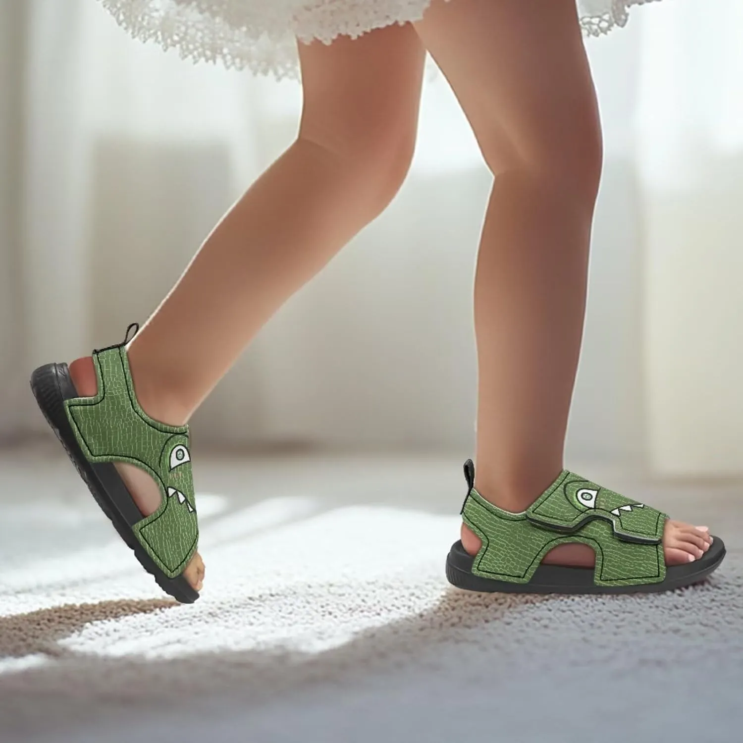 Nylon buckle Kids Cartoon Sandals for Boys Girls Suitable for Outdoor Play Walking Shoes