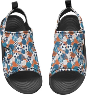 Nylon buckle Kids Sandals for Boys Cartoon Print Suitable for Outdoor Play Walking Shoes