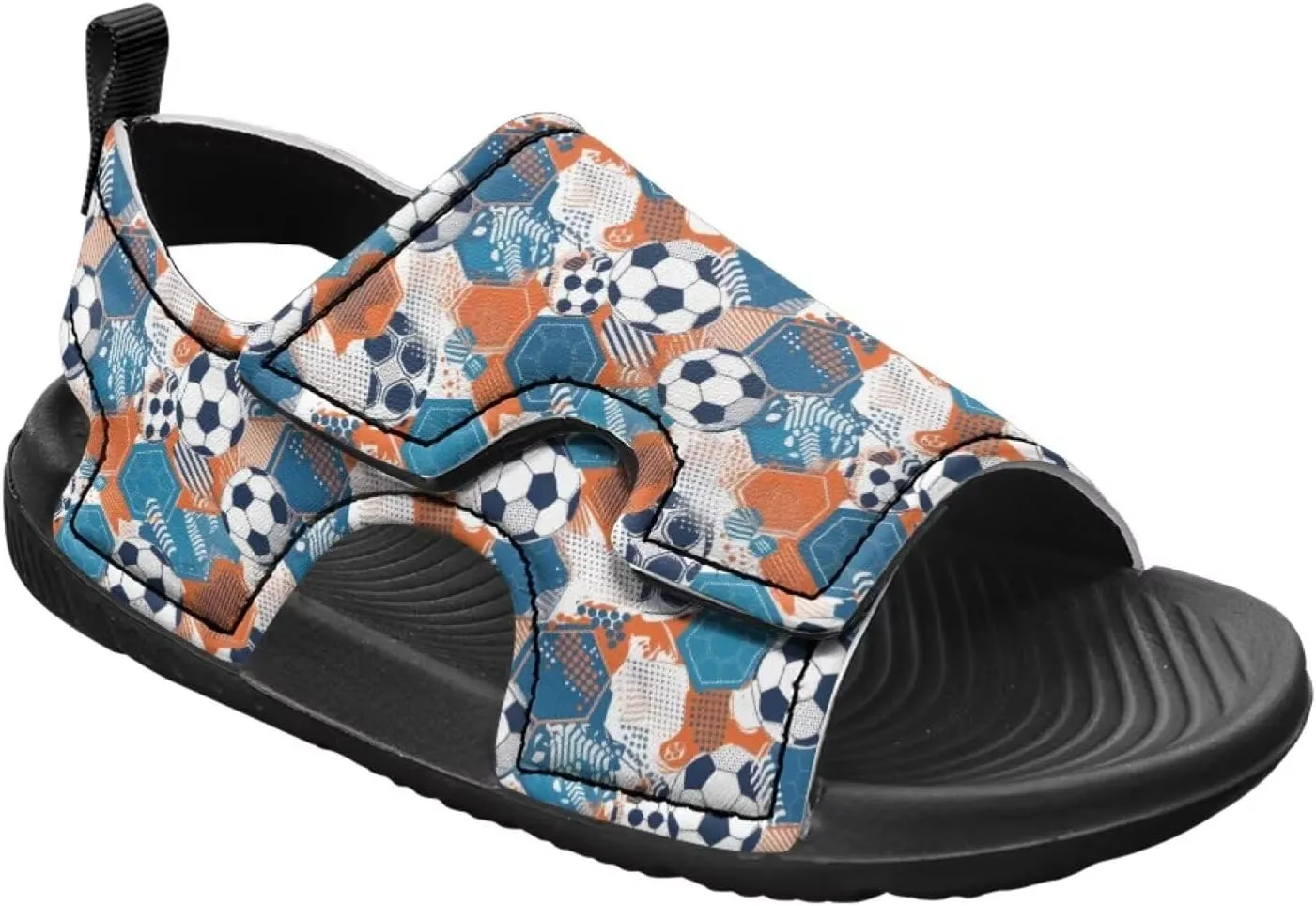 Nylon buckle Kids Sandals for Boys Cartoon Print Suitable for Outdoor Play Walking Shoes