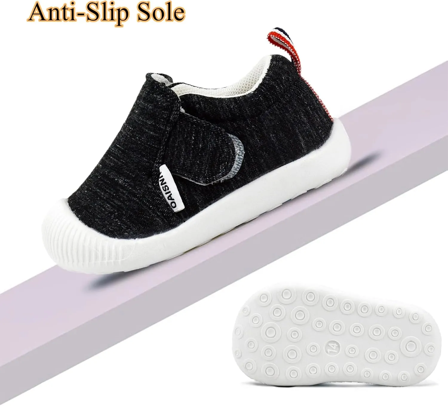 OAISNIT Baby Boys Girls Sneakers Anti Slip Lightweight Soft Toddler First Walkers for Walking Running