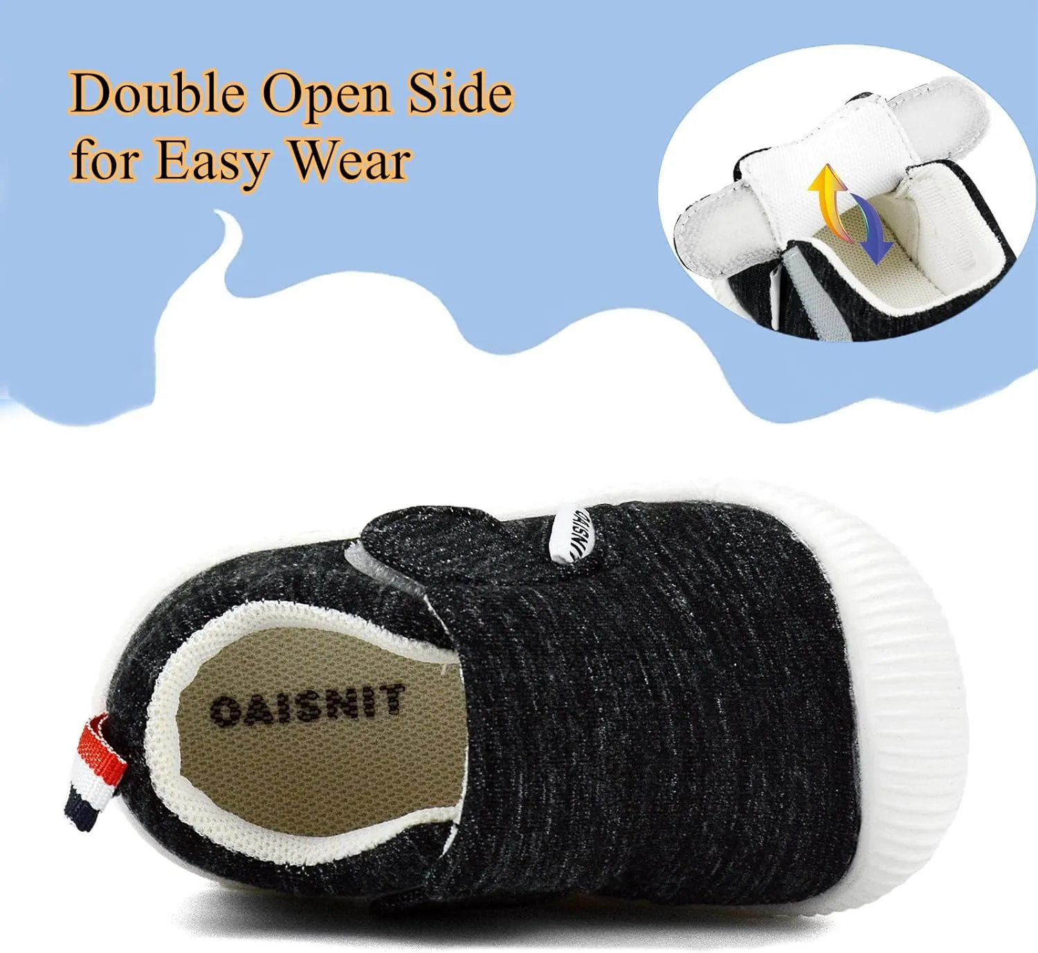 OAISNIT Baby Boys Girls Sneakers Anti Slip Lightweight Soft Toddler First Walkers for Walking Running