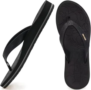 ONCAI Women's Flip Flops Comfortable Summer Beach Thong Sandals for Women with Cushion Walking Arch Support Yoga Mat Indoor Outdoor Soles