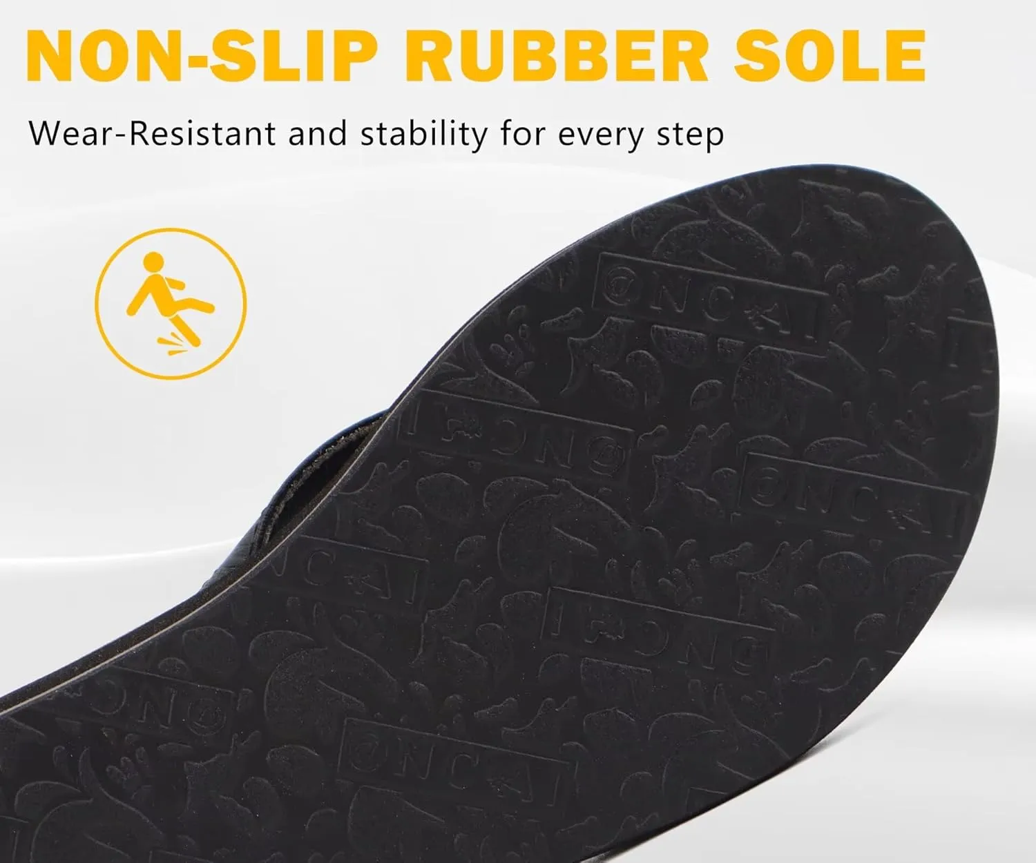 ONCAI Women's Flip Flops Comfortable Summer Beach Thong Sandals for Women with Cushion Walking Arch Support Yoga Mat Indoor Outdoor Soles