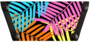 Onesole Sandal Multi Fronds Top, Multi Color Print Interchangeable Tops for women's wedge Sandals with Palm Fronds Print designs, travel-friendly, As Seen on Shark Tank