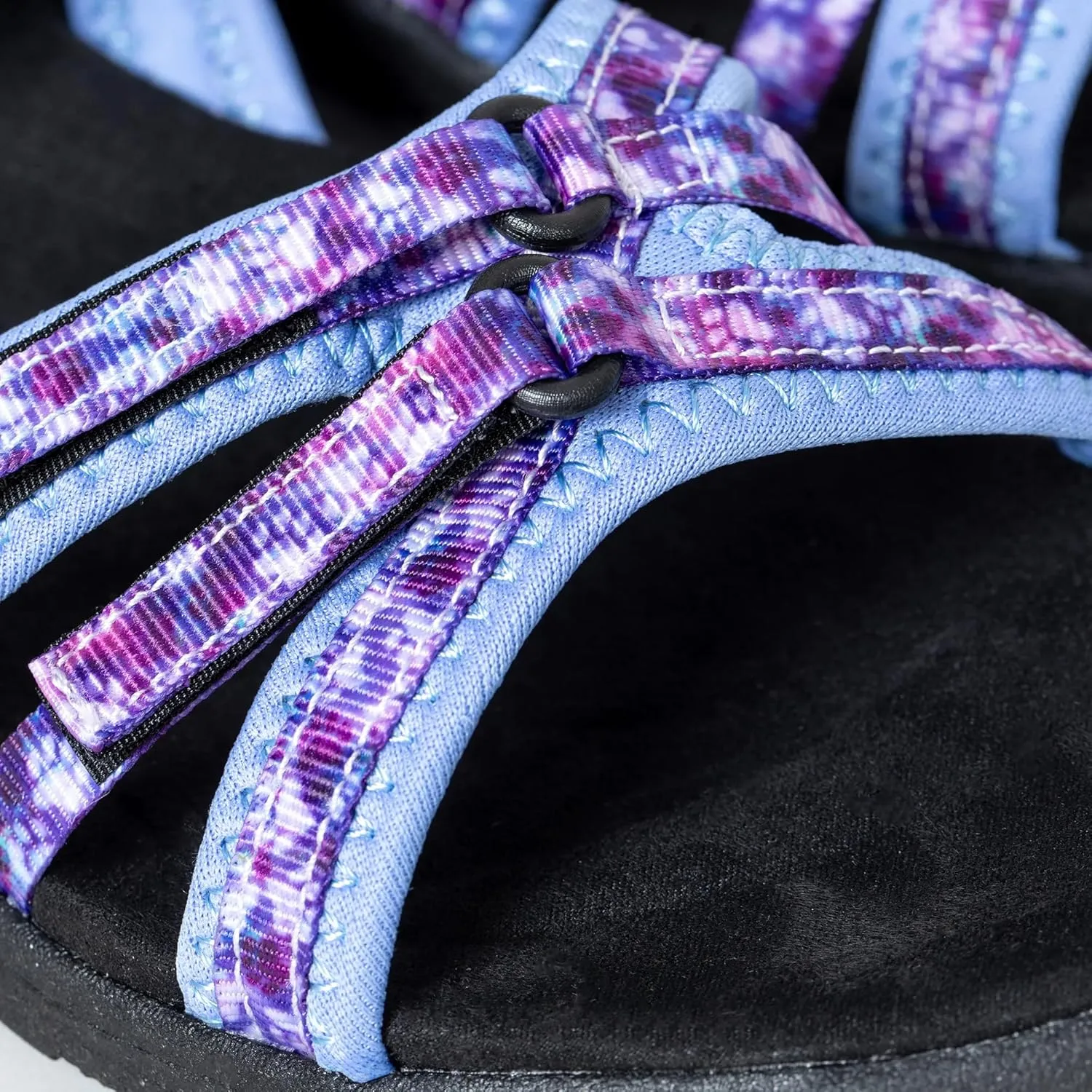 Open Toe Pastel Paw Print Strap Sport Sandals