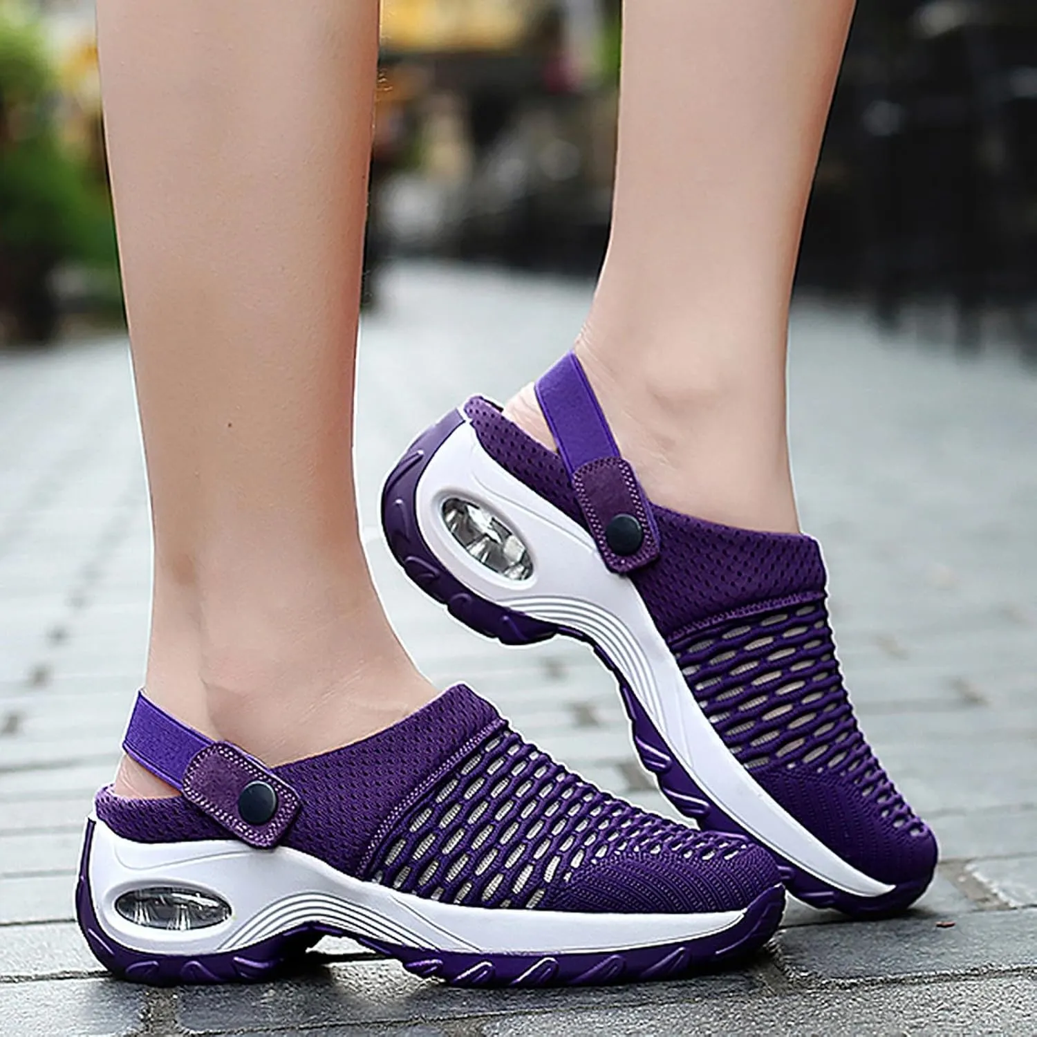 Orthopedic Clogs for Women Air Cushion Nurse Mules Clogs Comfort Walking Platform Slippers Lightweight Womens Sandals