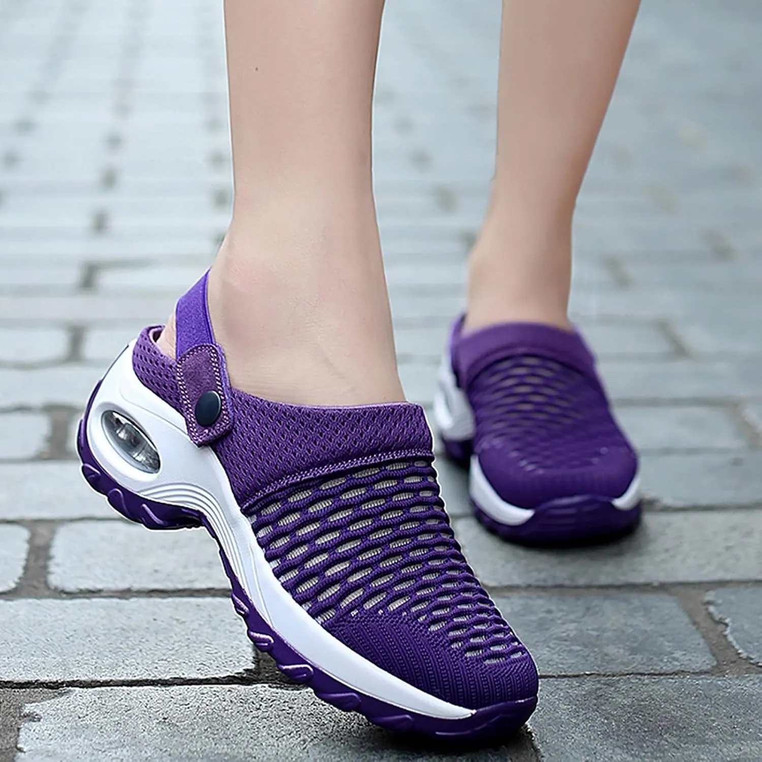 Orthopedic Clogs for Women Air Cushion Nurse Mules Clogs Comfort Walking Platform Slippers Lightweight Womens Sandals
