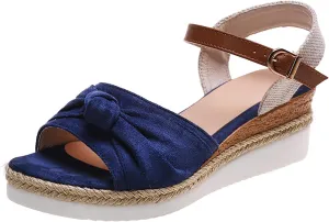 Orthopedic Wedge Sandals Women Summer Dressy Ankle Strap Flat Sandals Casual Strappy Low Wedges Slip on Zipper Beach Sandals