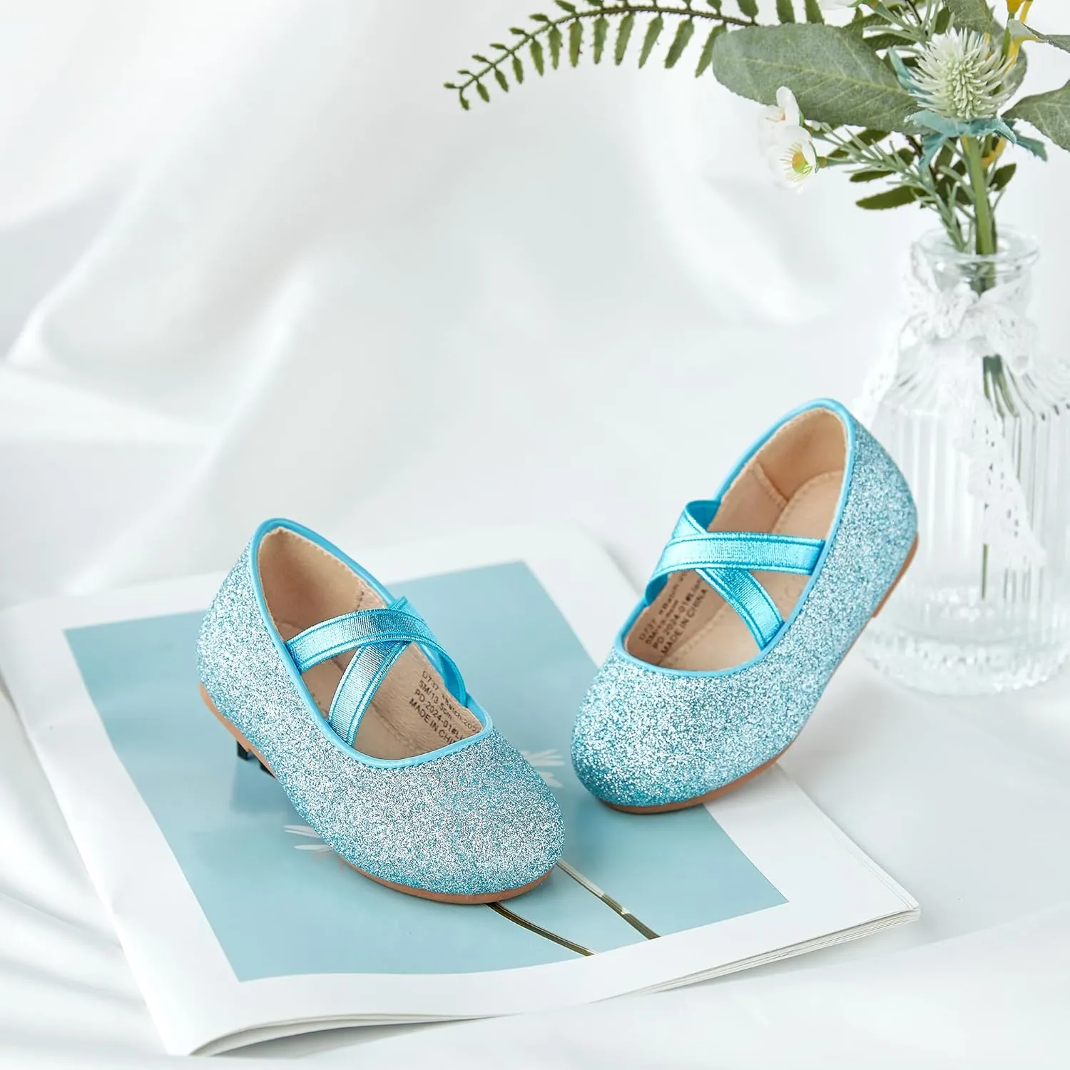 Otter MOMO Toddler Little Girls Party Dress Princess Shoes Slip On Mary Jane Ballerina Flats Shoes