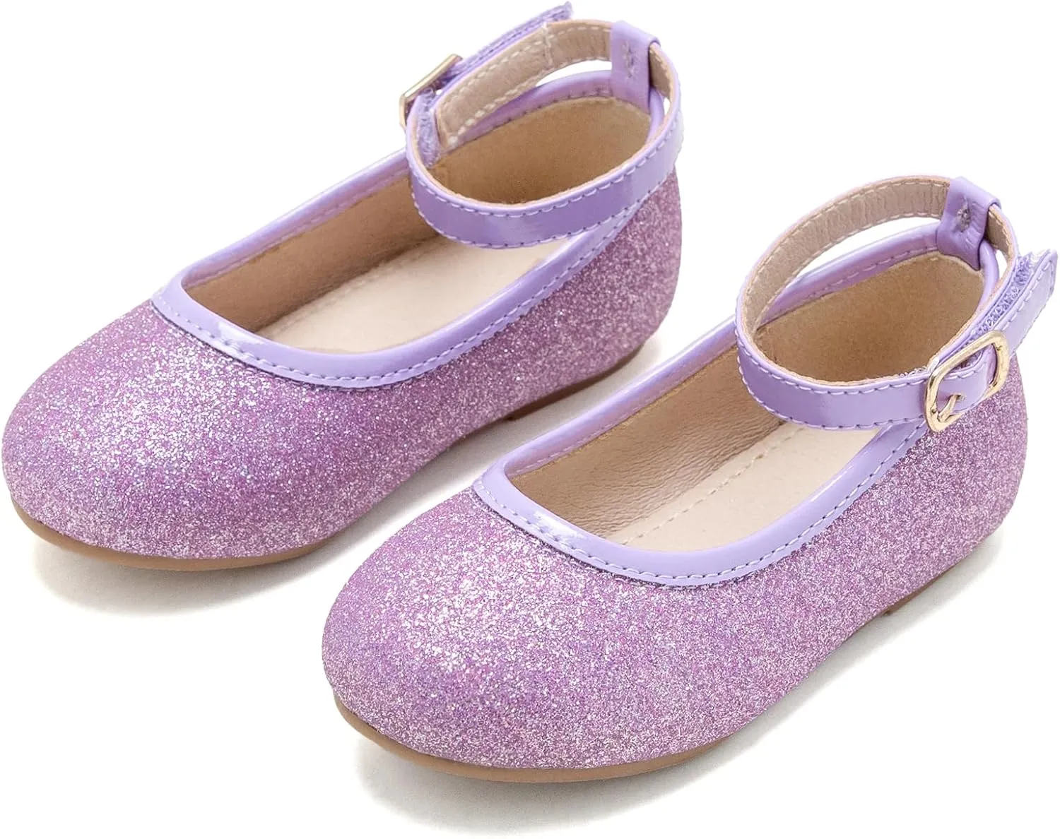 Otter MOMO Toddler/Little Girls Mary Jane Ballerina Flats Shoes Slip-on School Party Dress Shoes