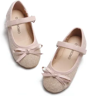 Otter MOMO Toddler/Little Girls Mary Jane Ballerina Flats Shoes Slip-on School Party Dress Shoes