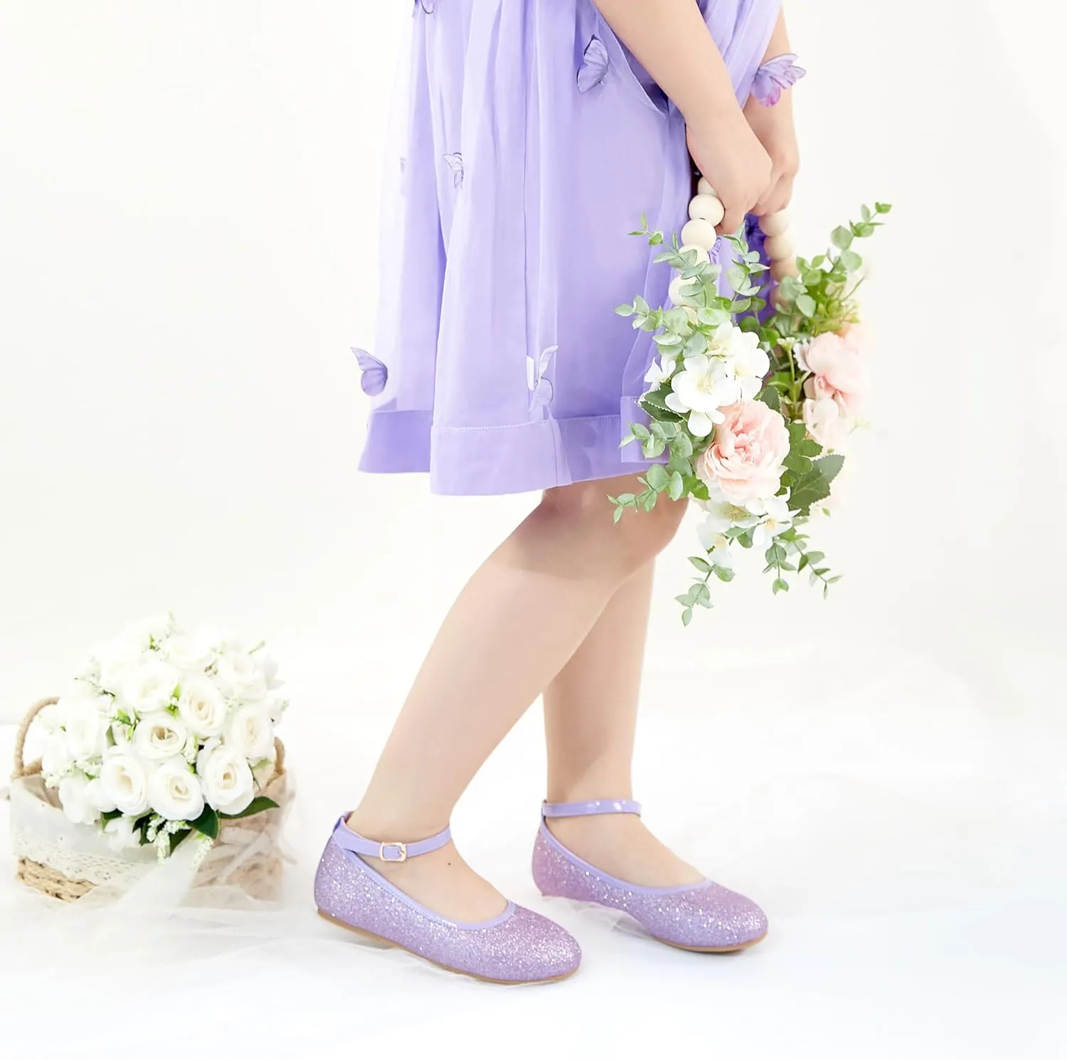 Otter MOMO Toddler/Little Girls Mary Jane Ballerina Flats Shoes Slip-on School Party Dress Shoes