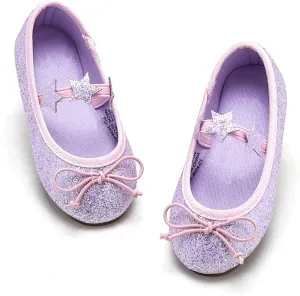 Otter MOMO Toddler/Little Girls Mary Jane Ballerina Flats Shoes Slip-on School Party Dress Shoes