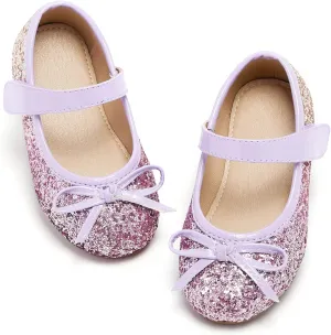 Otter MOMO Toddler/Little Girls Mary Jane Ballerina Flats Shoes Slip-on School Party Dress Shoes