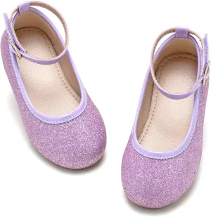 Otter MOMO Toddler/Little Girls Mary Jane Ballerina Flats Shoes Slip-on School Party Dress Shoes
