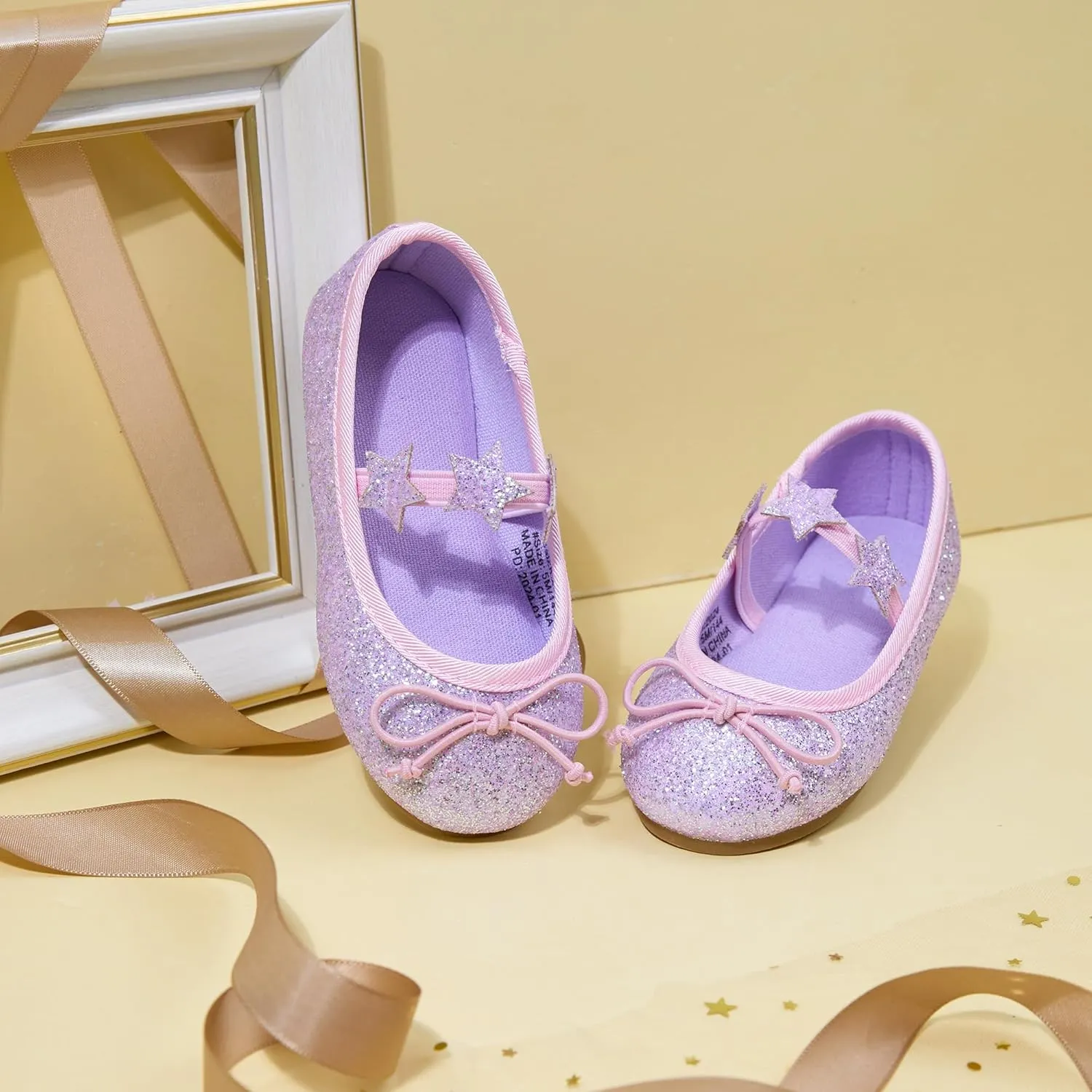 Otter MOMO Toddler/Little Girls Mary Jane Ballerina Flats Shoes Slip-on School Party Dress Shoes