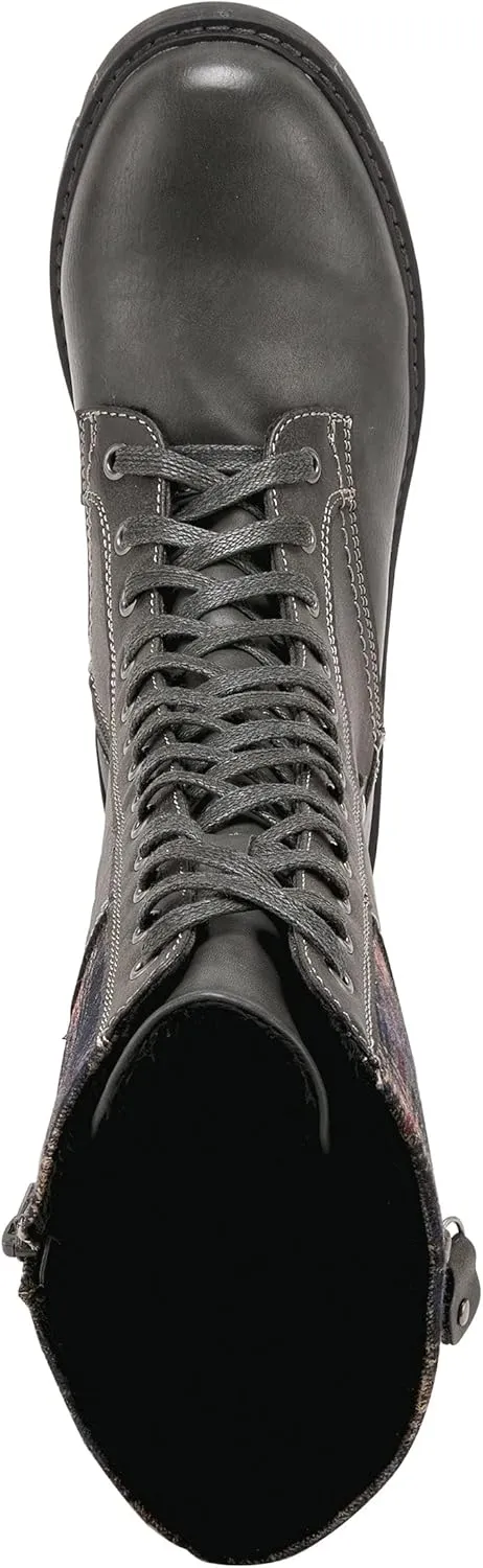 PATRIZIA Spring Step Chickeze Tall Boots for Women - Pull-On Ladies Boots with Lace-up, Zipper Closure - Womens Boots for Outdoor