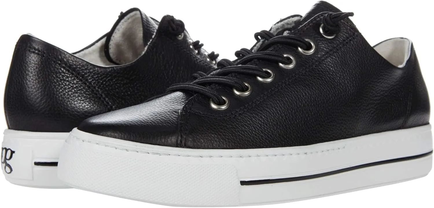Paul Green Hadley Sneaker - Sneakers for Women - Leather Upper - Hand Stitched Detailing - Latex Outsole