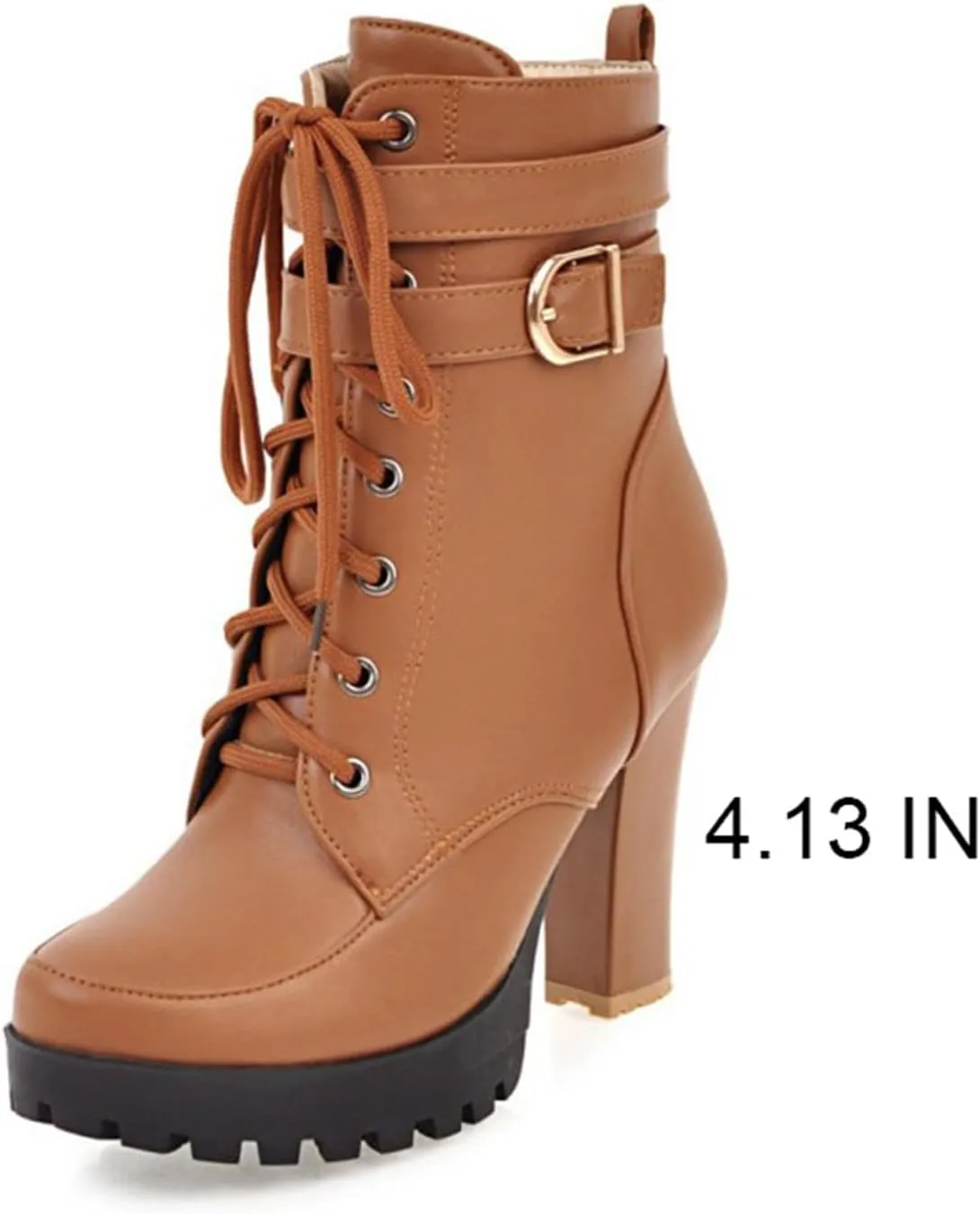 Platform Boots For Women Black Chunky Boot Goth Ankle Booties Bead Lace Lolita Dress Shoes With Zipper