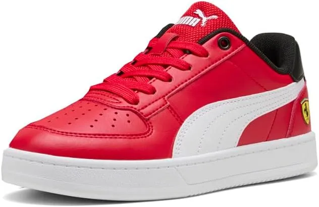 PUMA Kids Boys Scuderia Ferrari Caven 2 Lace Up Sneakers Shoes - Red