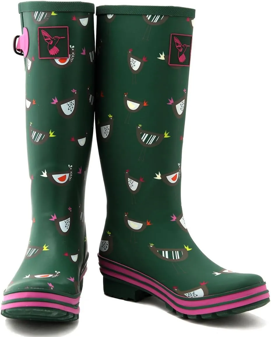 Rain Boots For Women Waterproof Boots Garden Shoes Outdoor Use with Comfortable Insole Knee High Rubber Rain Boot Gumboots Rain Footwear Wellies