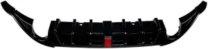 Rear Bumper Diffuser Lip with/no Brake/Parking Indicator Light Compatible for VW Golf 7 MK7 2013-2016 Base Version(A)