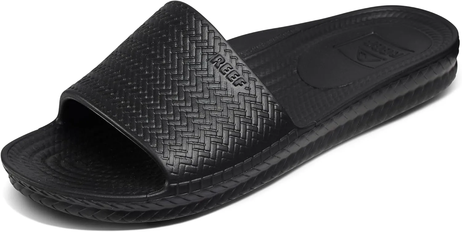 Reef Women's Water Scout Slide Sandal, Black, 8