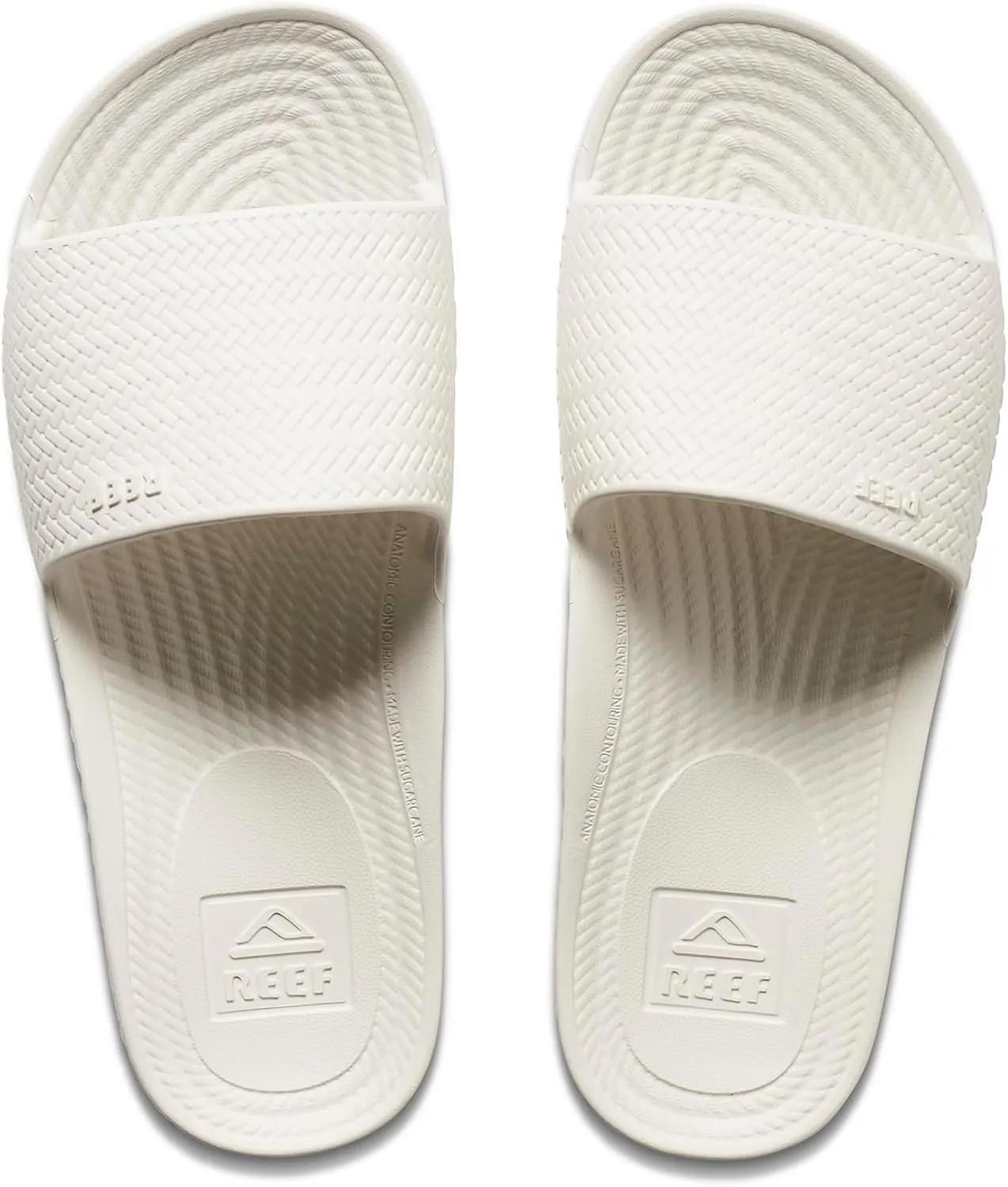 Reef Women's Water Scout Slide Sandal, White, 6