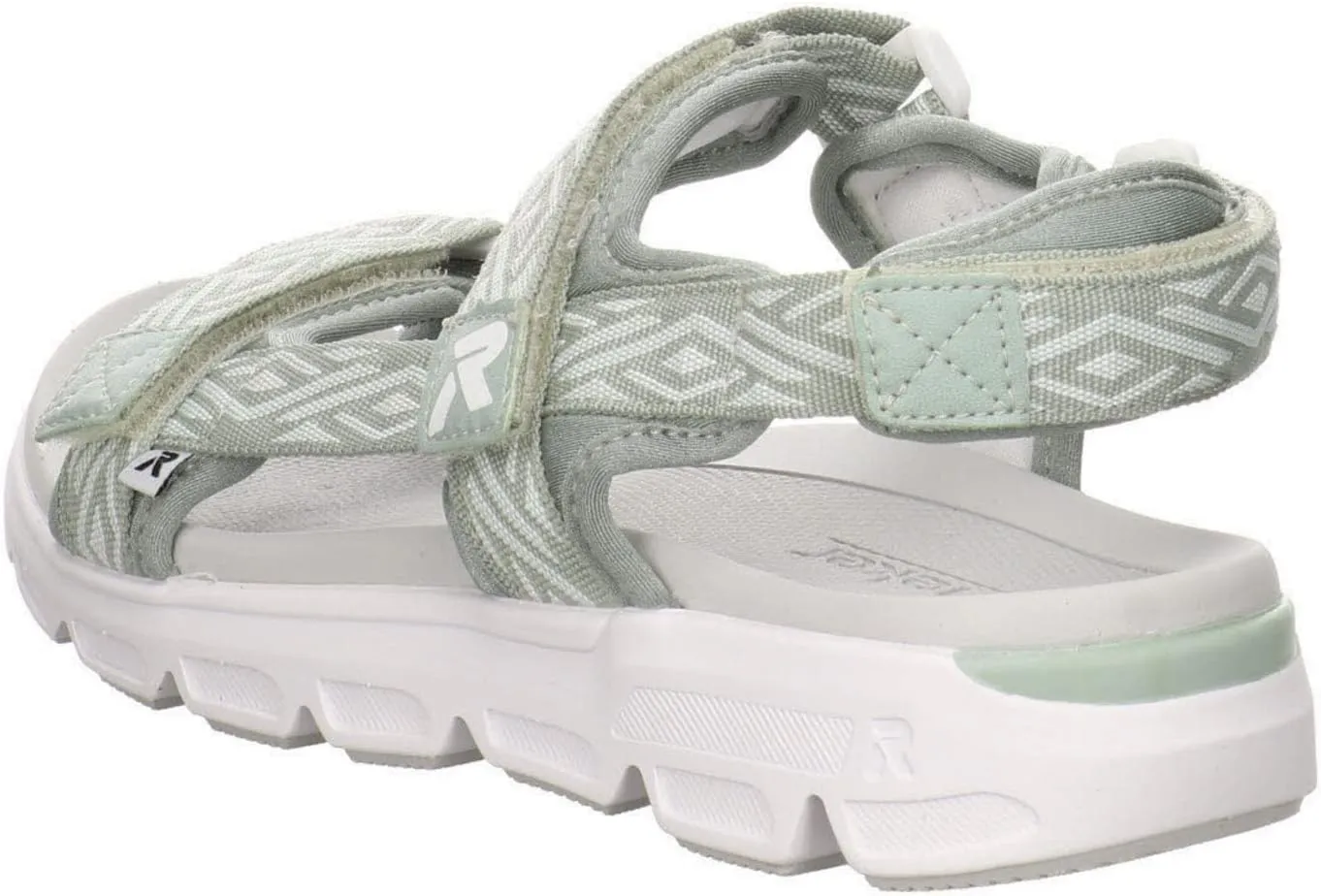 Rieker R-Evolution Women's Trekking Sandals Textile Hiking Comfortable Outdoor Patterned Women's Shoes