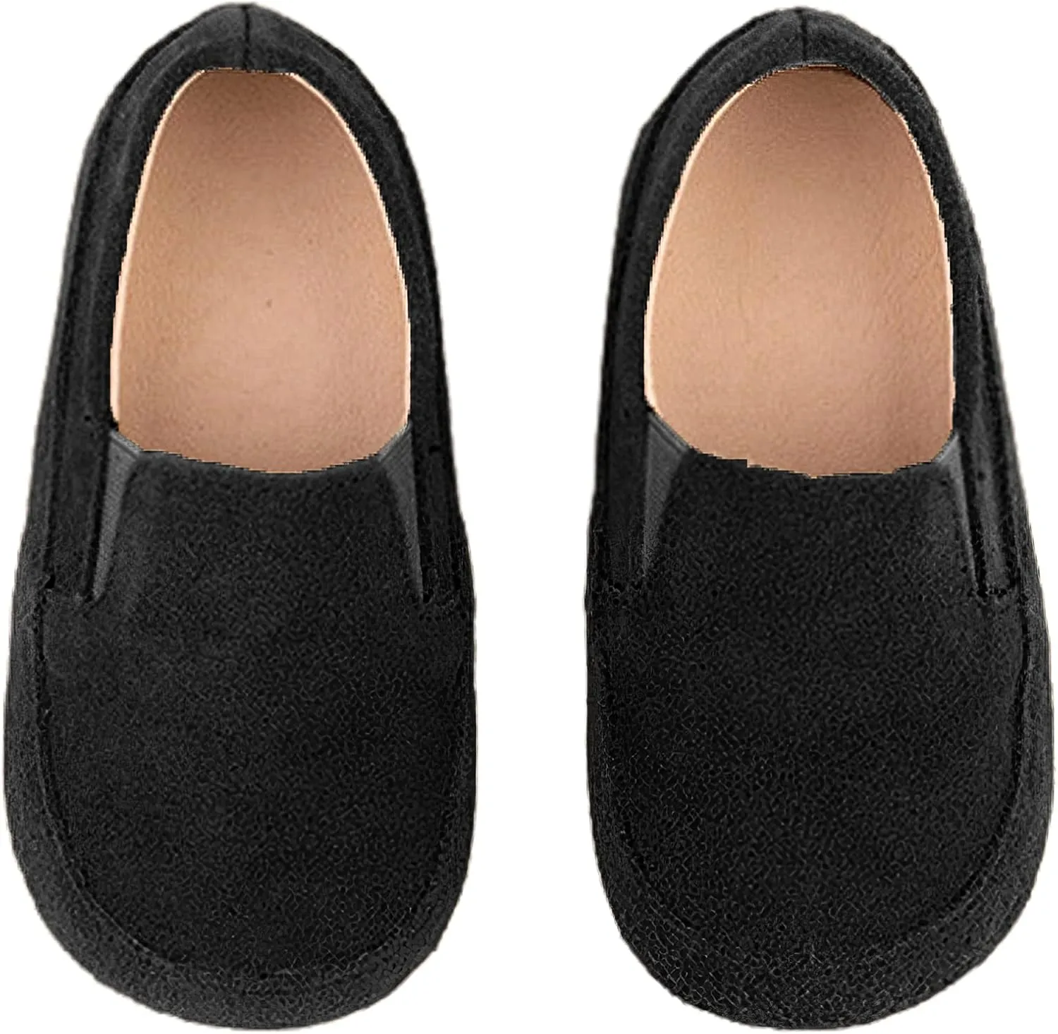 rismart Loafers Little Boy Toddler Suede Leather Casual Slip-on Shoes Flats