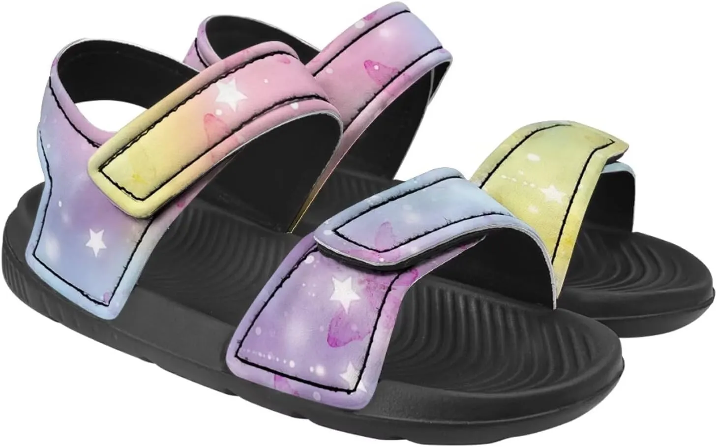Sandals for Kids Boy Girls Summer Shoes Slide Sandals with Adjustable Strap Toddler Shoes Open Toe Slides