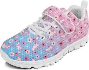 Showudesigns Running Shoes for Girls Boys Athletic Tennis Shoes Slip On School Sneakers