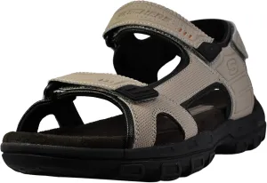 Skechers Men's Garver-Louden 64487 Open Toe Sandal W/Strap Closure, Taupe, 9 M US
