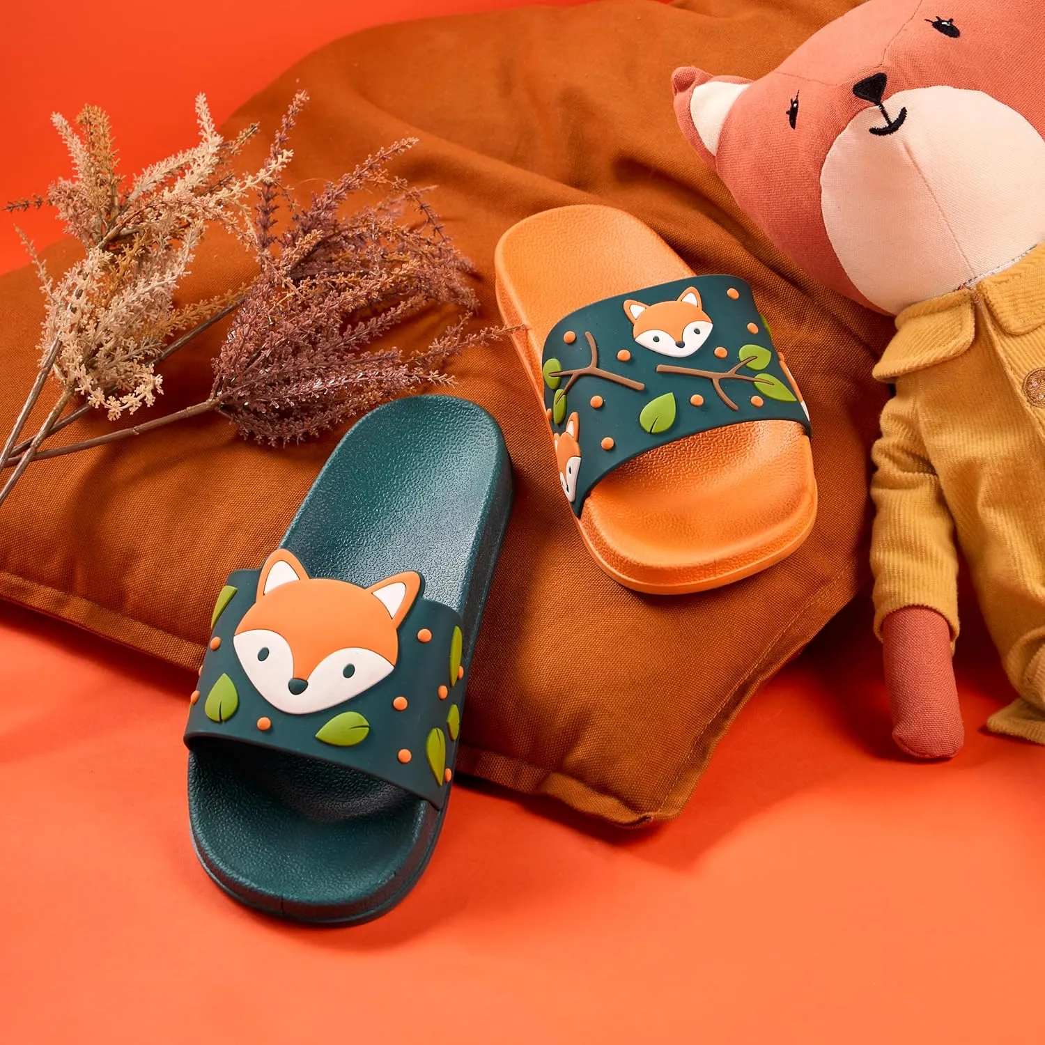 Slides & Slippers for Women, Men & Kids Pool Sandals Funny Designs Books Coffee Party Pizza Fox Bear Llama Clouds Footwear Gift