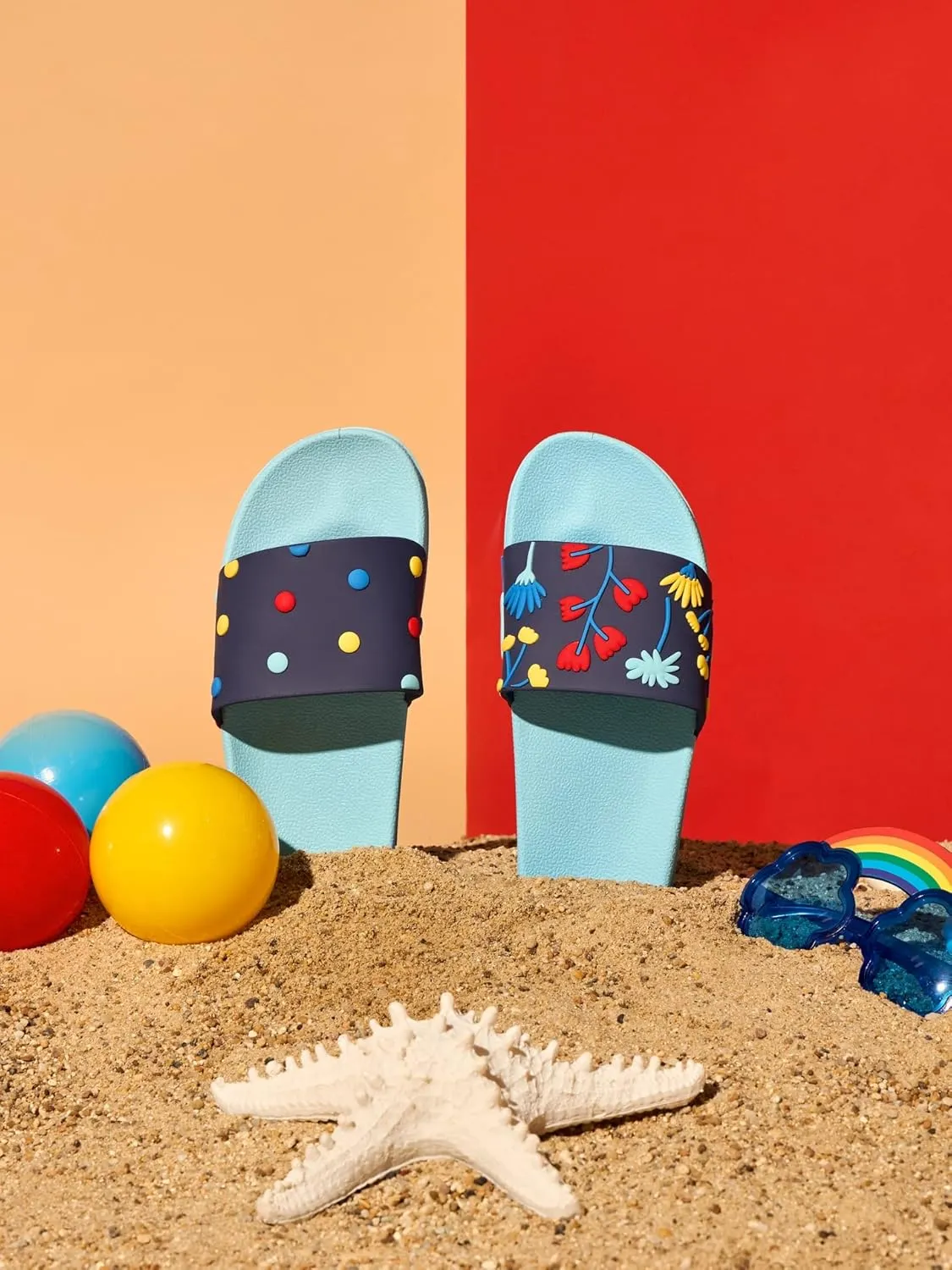 Slides & Slippers for Women, Men & Kids Pool Sandals Funny Designs Books Coffee Party Pizza Fox Bear Llama Clouds Footwear Gift