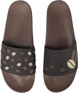 Slides & Slippers for Women, Men & Kids Pool Sandals Funny Designs Books Coffee Party Pizza Fox Bear Llama Clouds Footwear Gift
