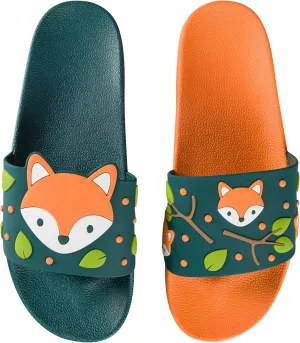Slides & Slippers for Women, Men & Kids Pool Sandals Funny Designs Books Coffee Party Pizza Fox Bear Llama Clouds Footwear Gift