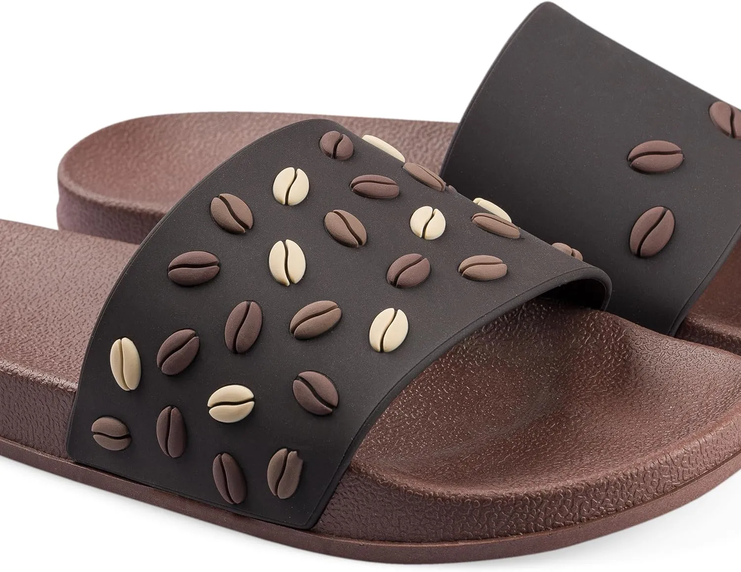 Slides & Slippers for Women, Men & Kids Pool Sandals Funny Designs Books Coffee Party Pizza Fox Bear Llama Clouds Footwear Gift