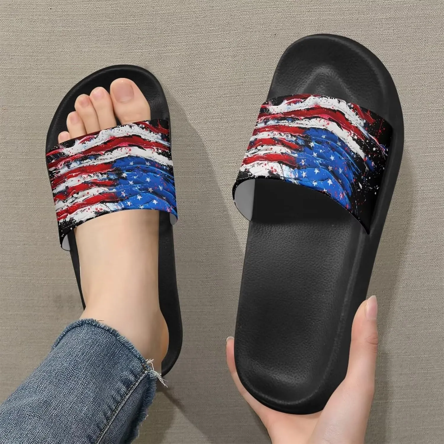 Slippers for Women and Men, Cloud Slides Shower Sandals House Shoes, Comfy and Cushioned EVA Flat Sandals