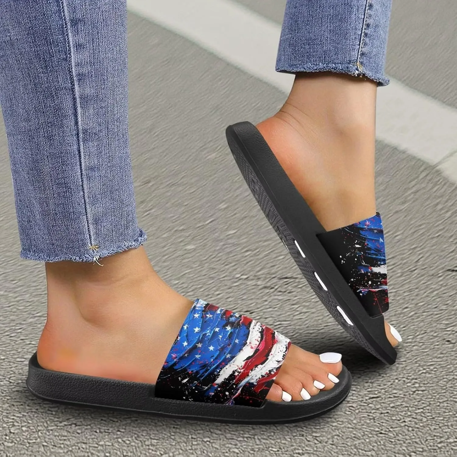 Slippers for Women and Men, Cloud Slides Shower Sandals House Shoes, Comfy and Cushioned EVA Flat Sandals