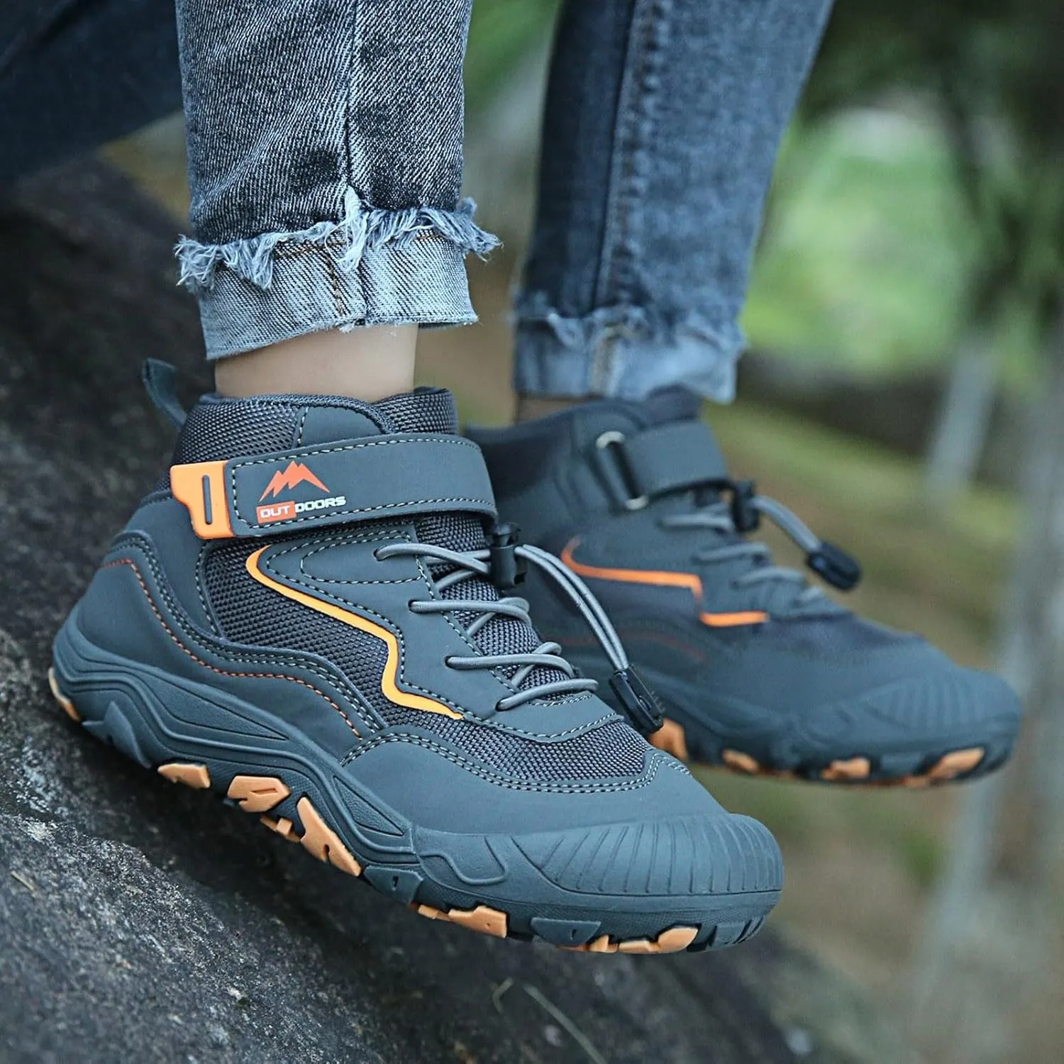 Sneaker Booties For Boys Kids Outdoor Running Walking Non Slip Shoes Childrens Open Toe Ankle Sport Boots Comfy Light