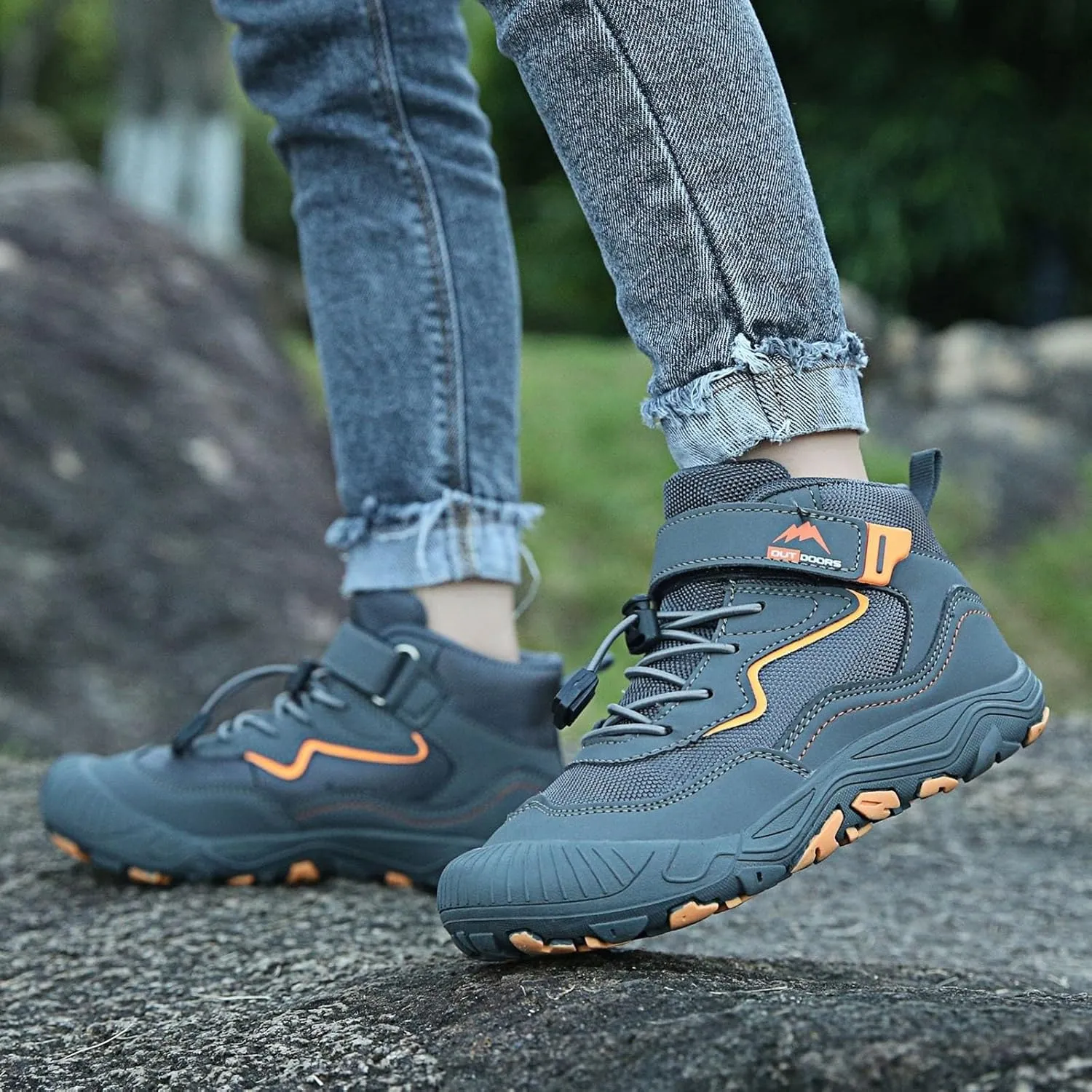 Sneaker Booties For Boys Kids Outdoor Running Walking Non Slip Shoes Childrens Open Toe Ankle Sport Boots Comfy Light