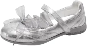 Sneakerina Preppy Ballet Sneakers Women Kawaii Y2K Retro Satin Bow Round Toes Non-Slip Chunky Sole Casual Leather Lace-Up Flat Platform Sneakers Back to School Gifts for Daughter Granddaughter