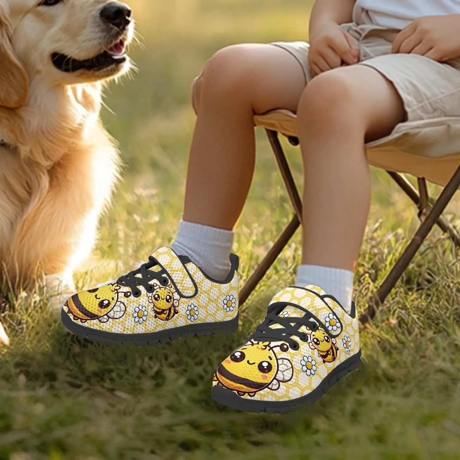 Sneakers for Boys Girls Lightweight Strap Athletic Kids Running Shoes Comfortable Sports Tennis Shoes Walking Shoes